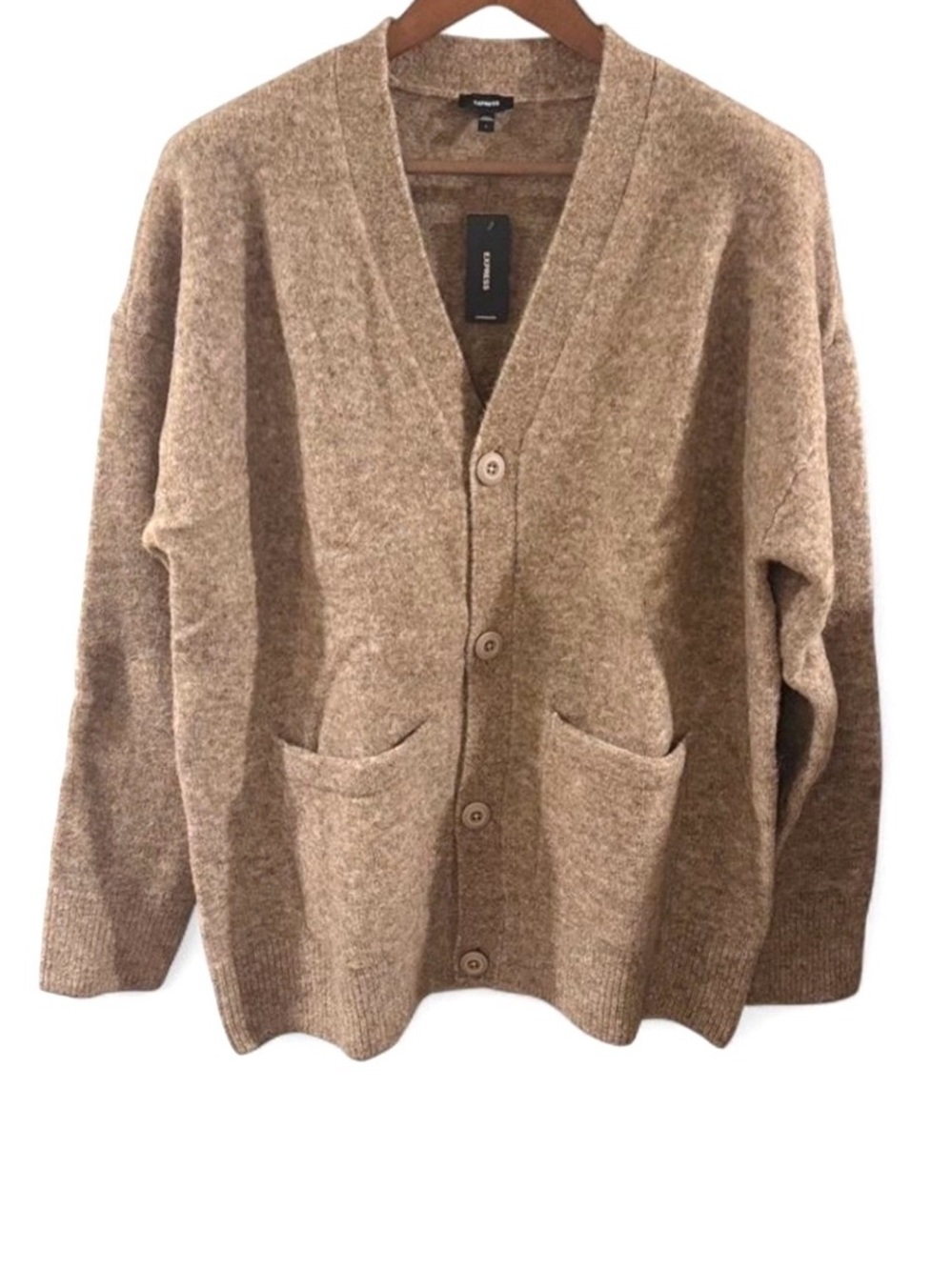 Express Wool-Blend Brushed Oversized Cardigan Sweater Size Men’s Large (NWT)